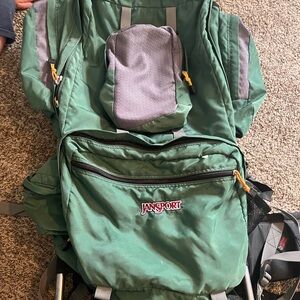Jansport Forest Green hiking Backpack